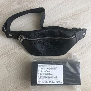 La Femme en Noir x Alien collab Fanny pack & cat eye sunglasses, BNWT